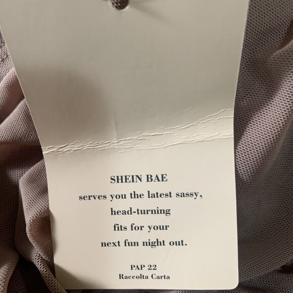 NWT SHEIN CURVE WOMEN'S ROSE PINK RUCHED RUFFLE SHORT SLEEVE DRESS PLUS SIZE 2XL - Picture 5 of 6